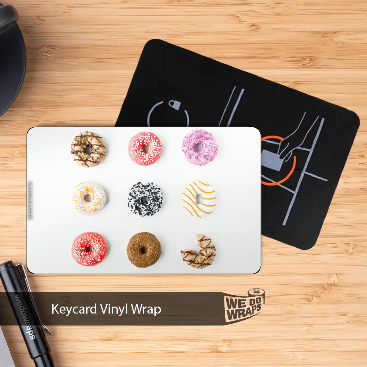 Doughnut Tesla Keycard Decal