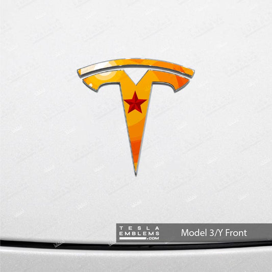Dragon Ball Z Tesla Emblem Decals (Front + Back)