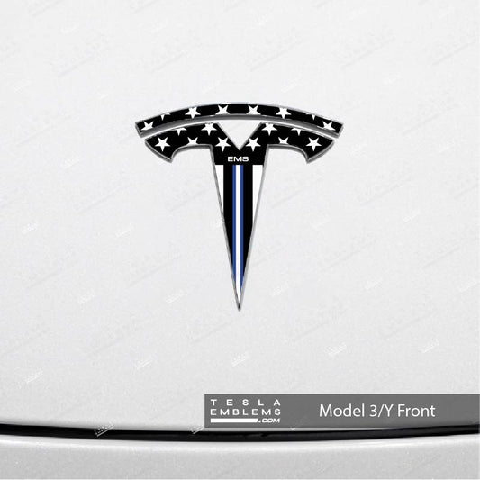 First Responders EMS Tesla Emblem Decals (Front + Back)