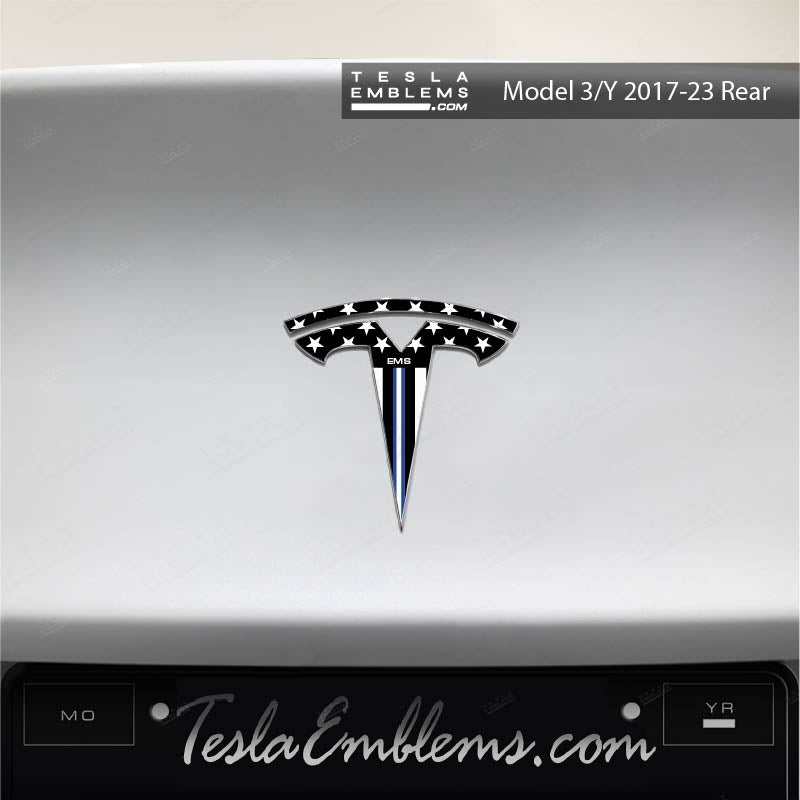 First Responders EMS Tesla Emblem Decals (Front + Back)