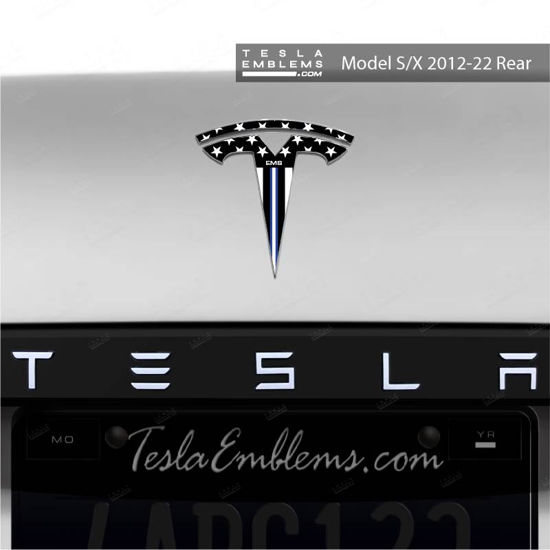 First Responders EMS Tesla Emblem Decals (Front + Back)