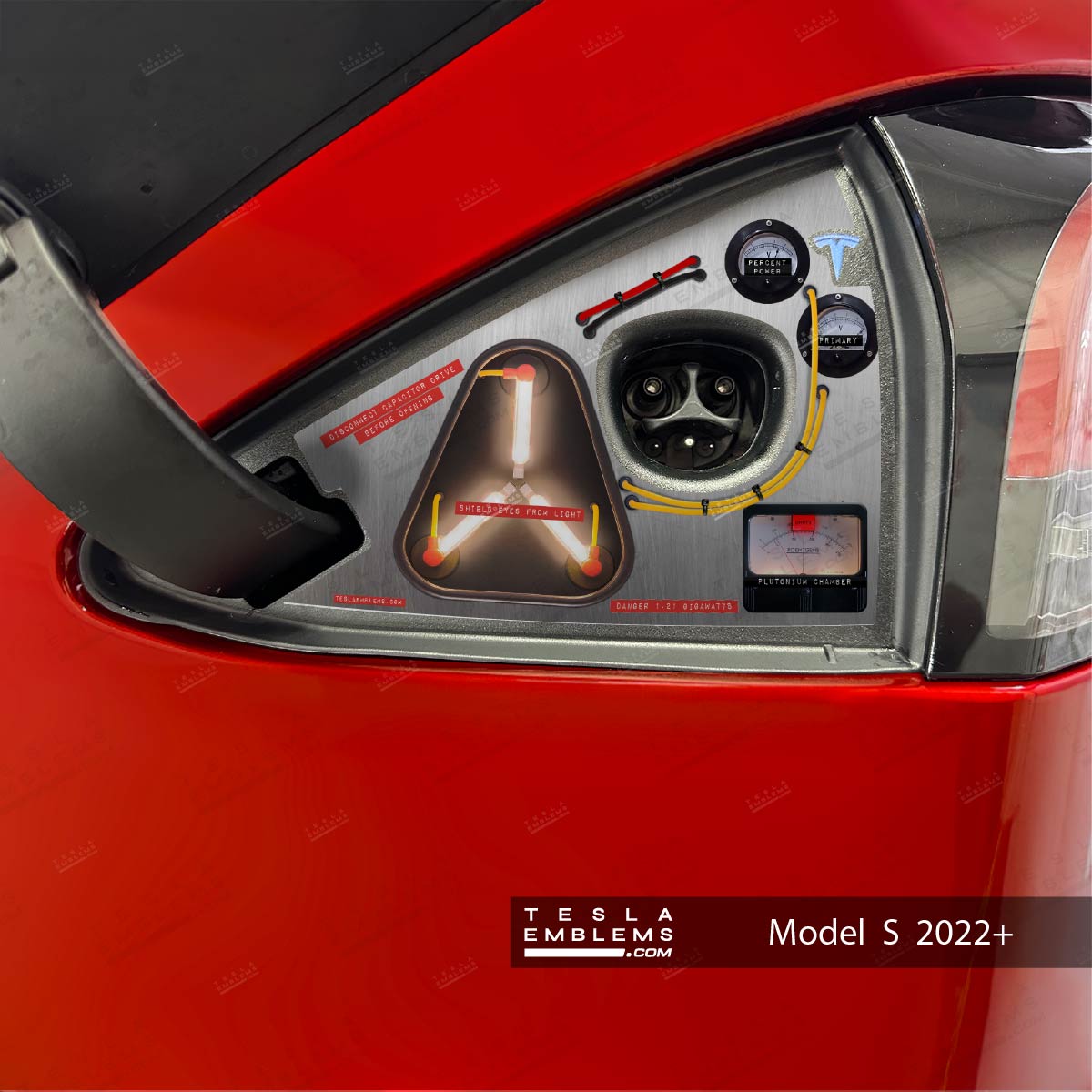 Flux Capacitor - Time Traveling Charge Port Wrap | Model S