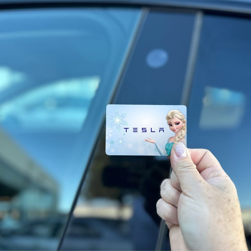Frozen Elsa Tesla Keycard Decal