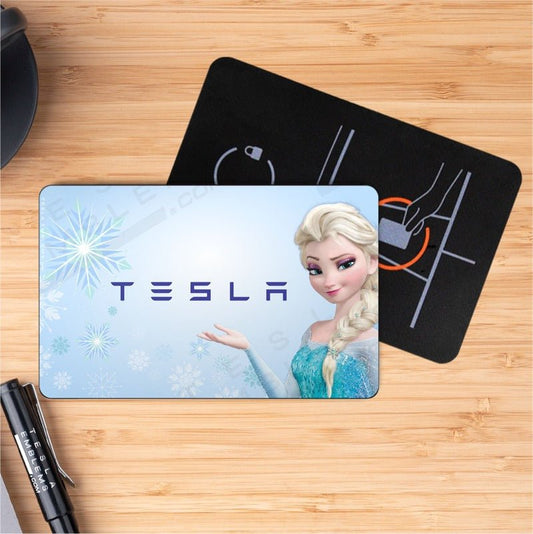 Frozen Elsa Tesla Keycard Decal