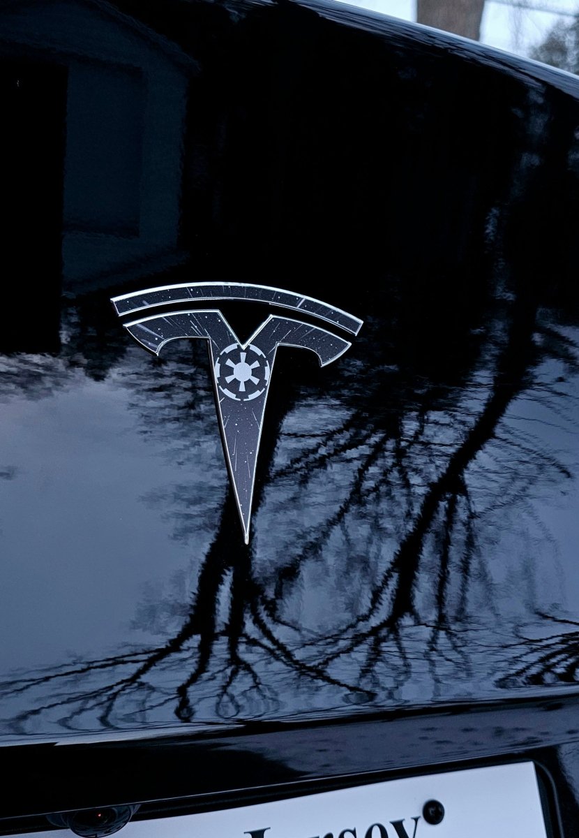 Galactic Empire Tesla Emblem Decals (Front + Back)