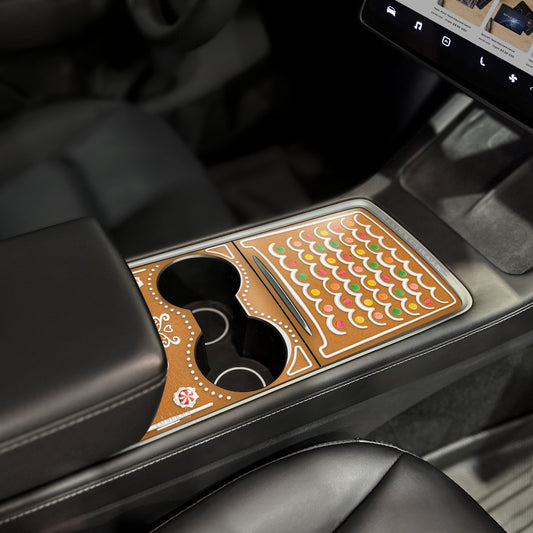 Gingerbread | Tesla Center Console Wrap Kit | Model Y '21-25