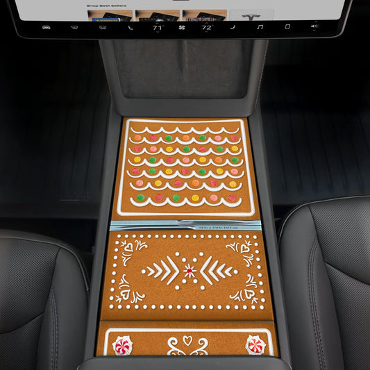 Gingerbread | Tesla Center Console Wrap Kit | MY 2026+ "Juniper"