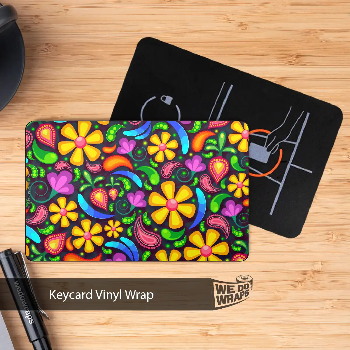 Groovy Bloom Tesla Keycard Decal