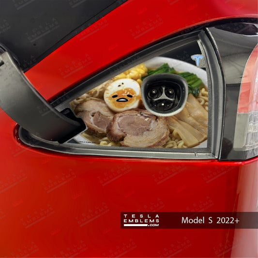 Gudetama Tesla Charge Port Wrap | Model S