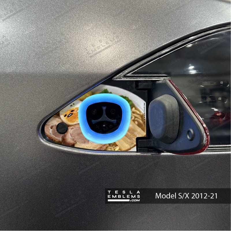 Gudetama Tesla Charge Port Wrap | Model S