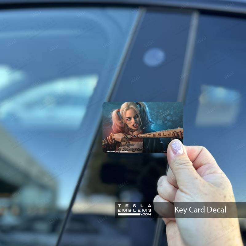 Harley Quinn Tesla Keycard Decal