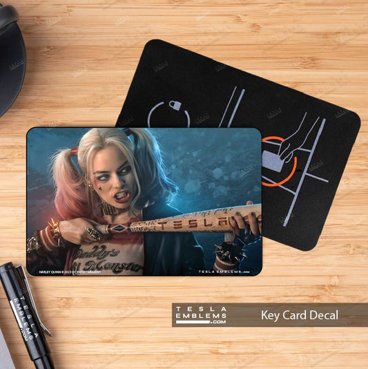 Harley Quinn Tesla Keycard Decal