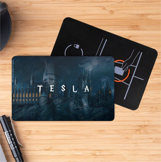 Hogwarts Castle Tesla Keycard Decal