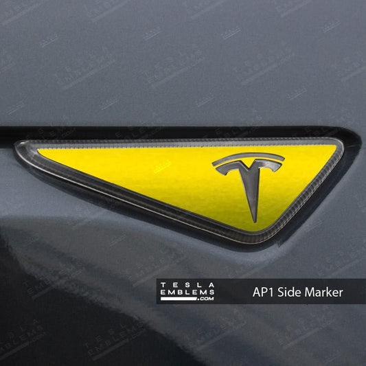 KPMF Matte Iced Yellow Titanium Tesla AP1 Side Marker Wrap (2pcs)