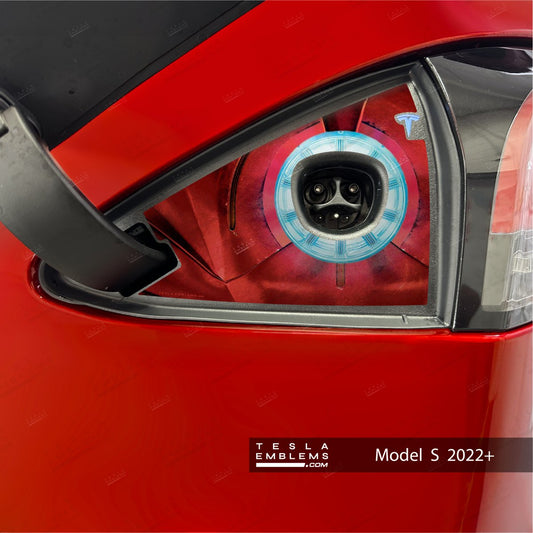 Ironman Arc Reactor Charge Port Wrap | Model S