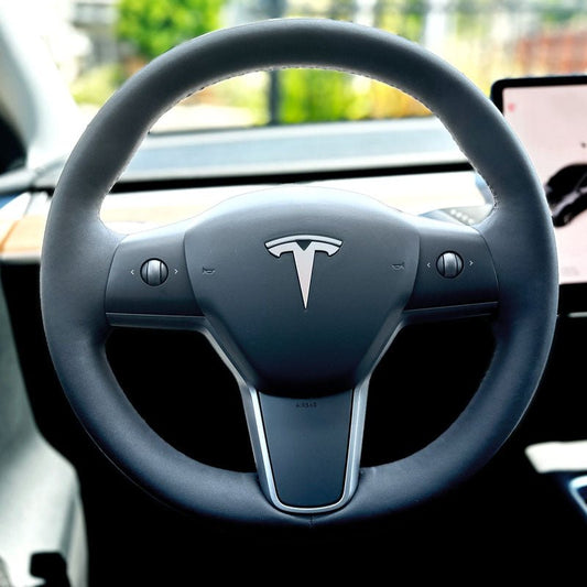 KPMF Matte Aurora Pearl Tesla Steering Wheel Emblem Decal