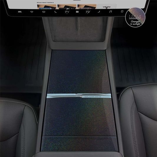 KPMF Gloss Morpheus Black | Tesla Center Console Wrap Kit | MY 2026+ "Juniper"