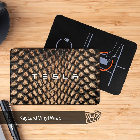 King Brown Snake Tesla Keycard Decal