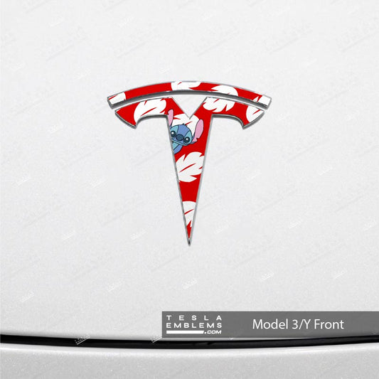 Lilo & Stitch Tesla Emblem Decals (Front + Back)