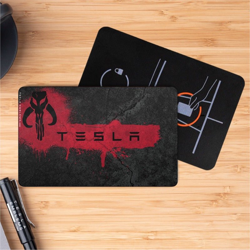 Mandalorian Tesla Keycard Decal