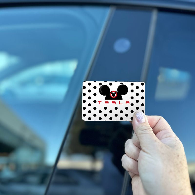 Mickey Ears Tesla Keycard Decal