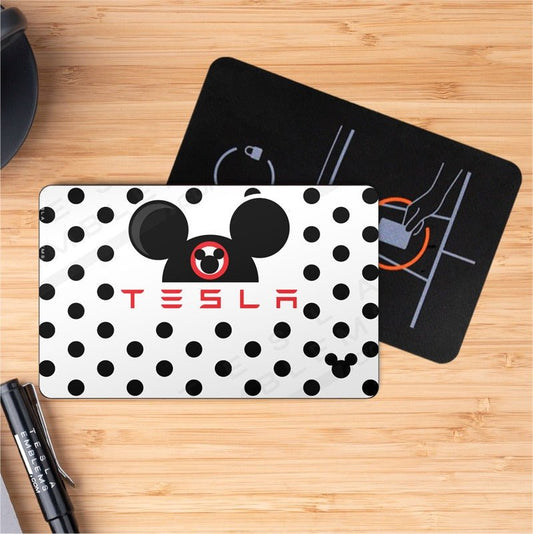 Mickey Ears Tesla Keycard Decal