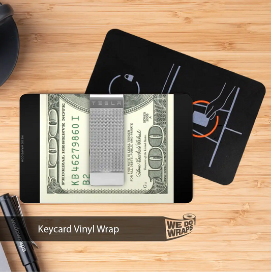 Money Clip Tesla Keycard Decal