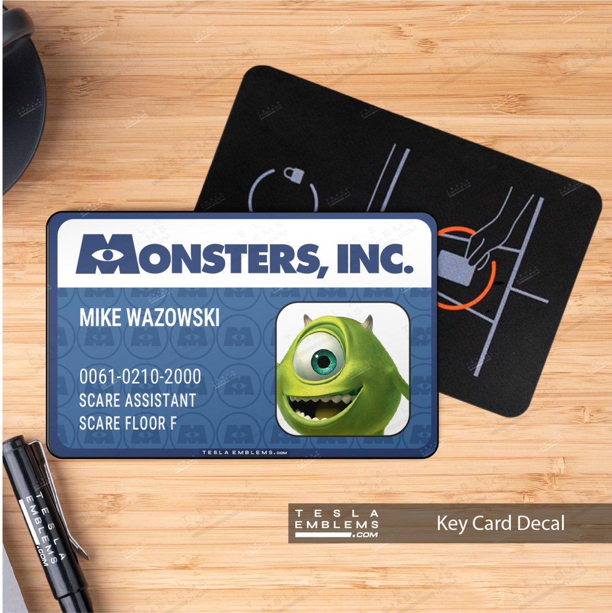 Mike's Monsters, Inc. Scare ID NFC Keycard Decal