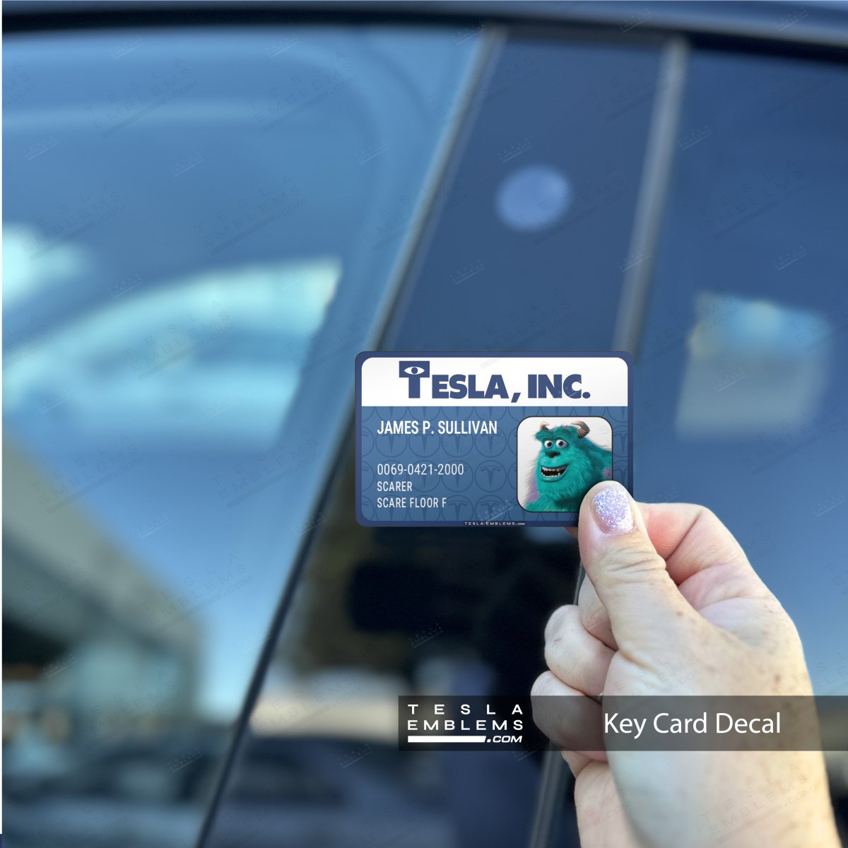 Sully's Monsters, Inc. Scare ID NFC Keycard Decal