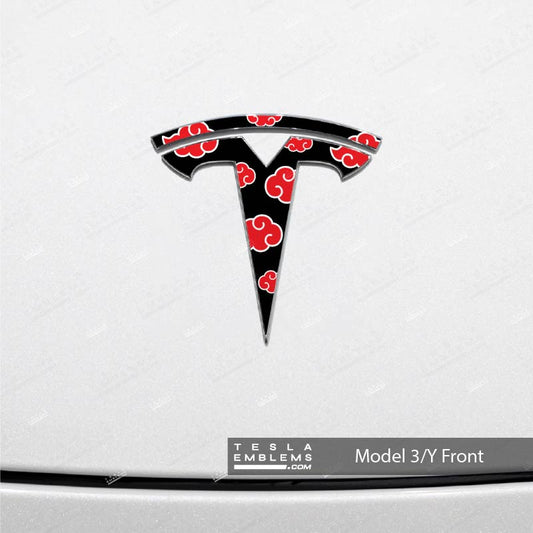 Naruto Akatsuki Tesla Emblem Decals (Front + Back)