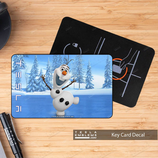 Olaf Tesla Keycard Decal