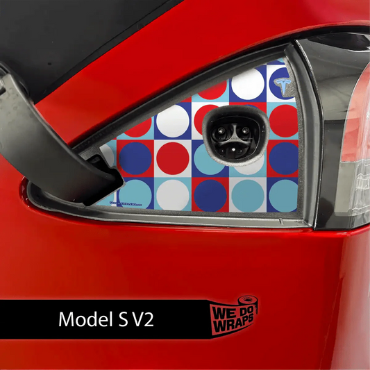 Patriot Pop Charge Port Wrap | Model S