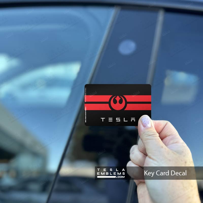 Rebel Alliance Flag Tesla Keycard Decal