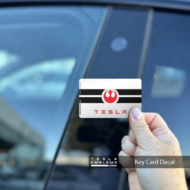 Rebel Alliance Flag Tesla Keycard Decal