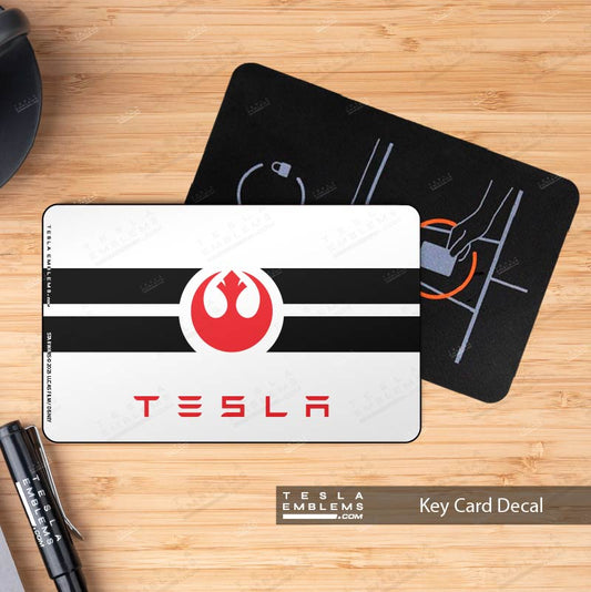 Rebel Alliance Flag Tesla Keycard Decal