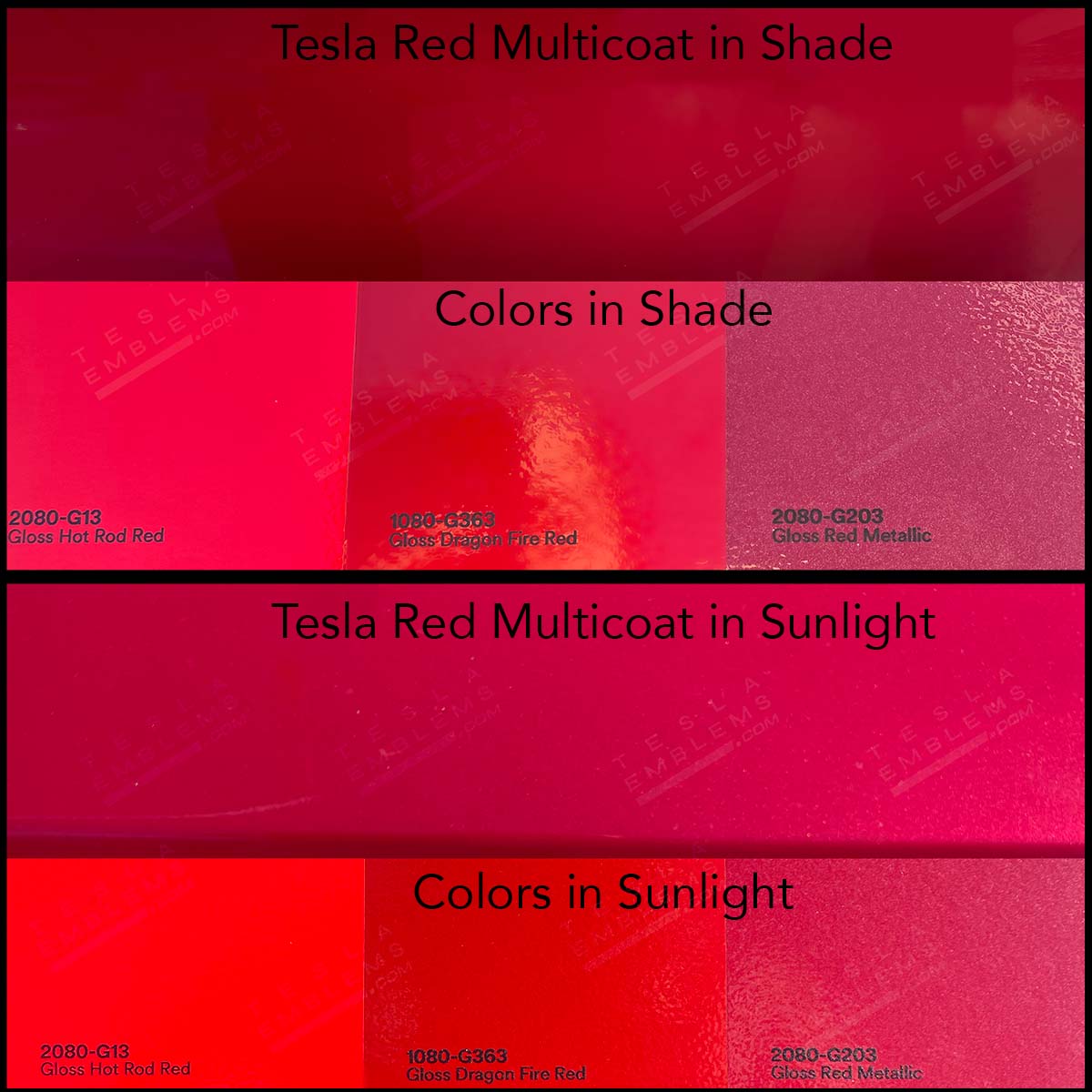 3M Gloss Hot Rod Red Tesla AP1 Side Marker Wrap (2pcs)