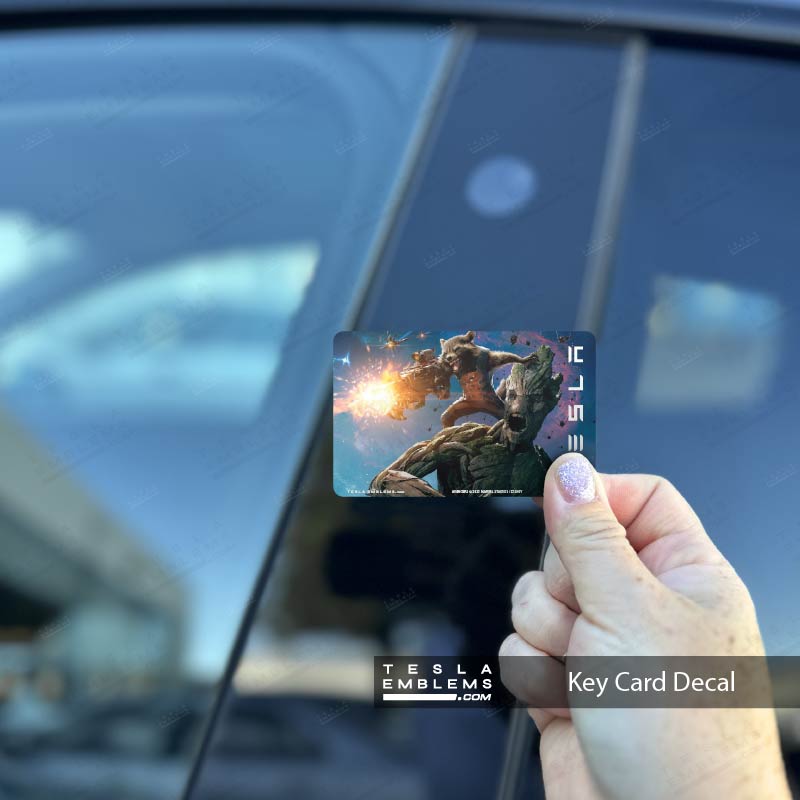 Rocket and Groot Keycard Decal