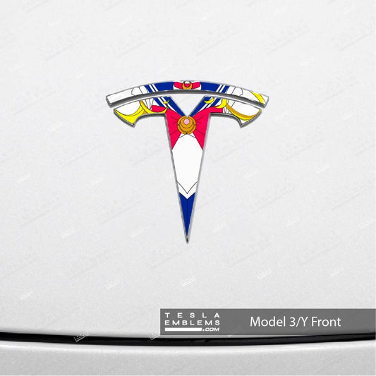 Sailor Moon Tesla Emblem Decals (Front + Back)