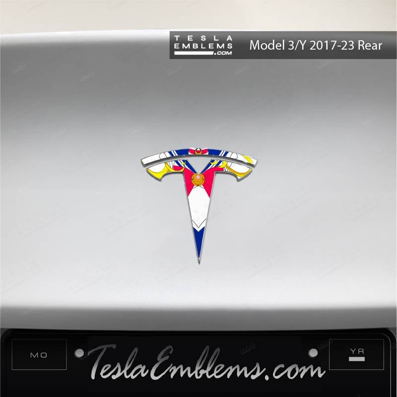 Sailor Moon Tesla Emblem Decals (Front + Back)