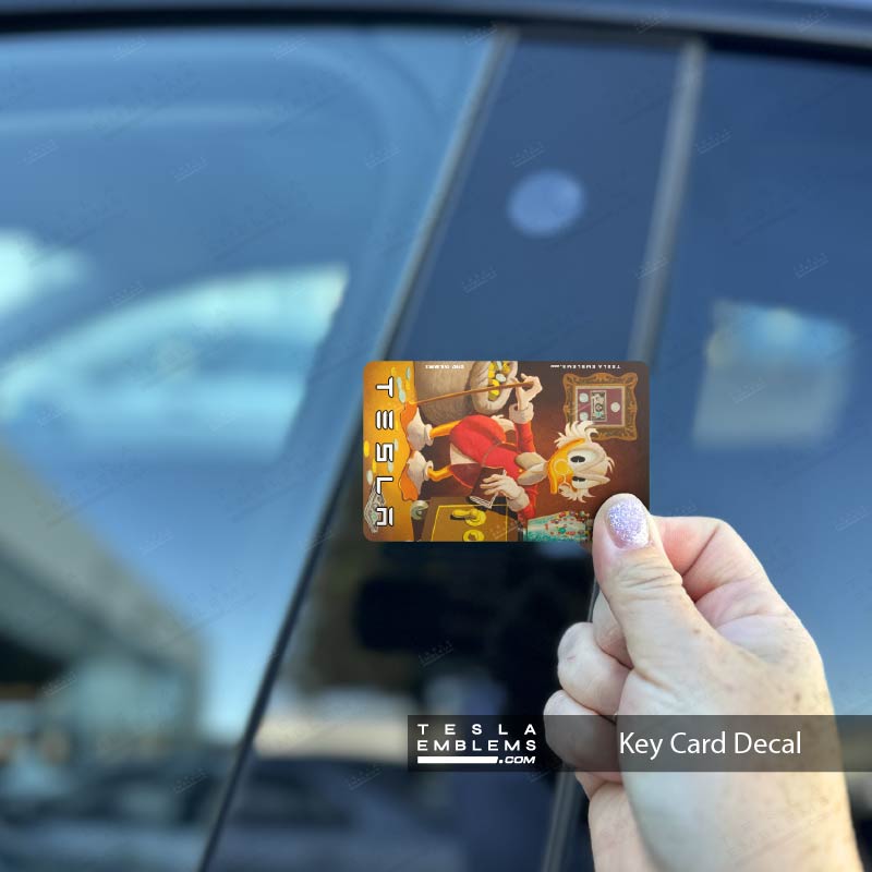 Scrooge McDuck Tesla Keycard Decal