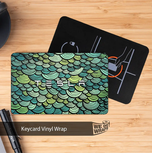 Sea Shells Tesla Keycard Decal