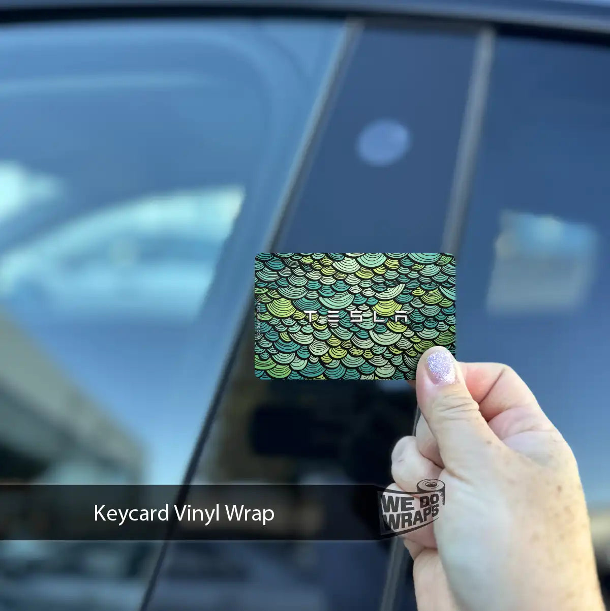 Sea Shells Tesla Keycard Decal