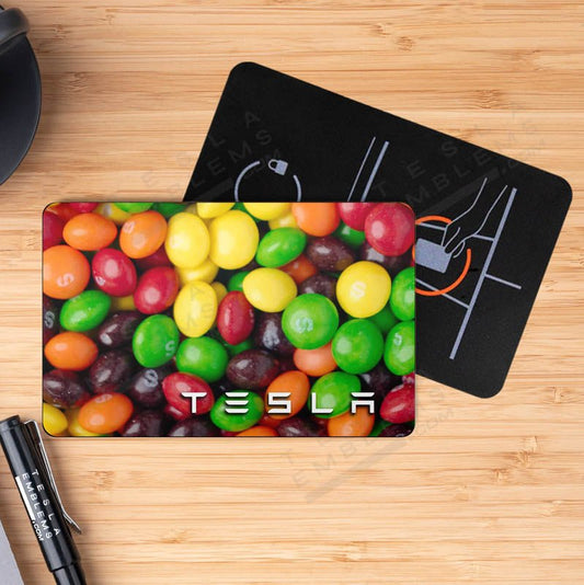 Skittles Tesla Keycard Decal