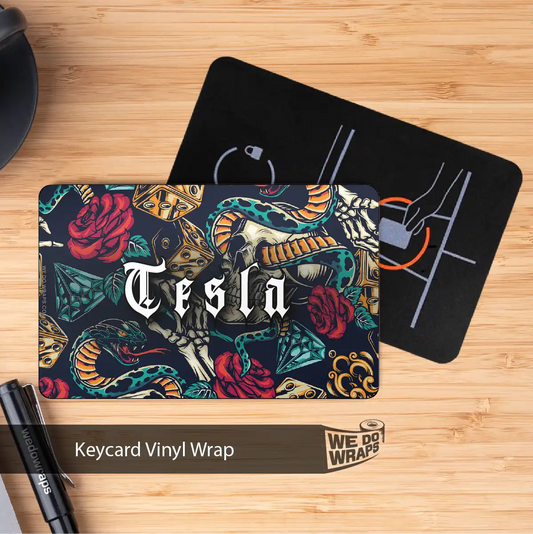 Skull & Roses Tattoo Art NFC Keycard Decal