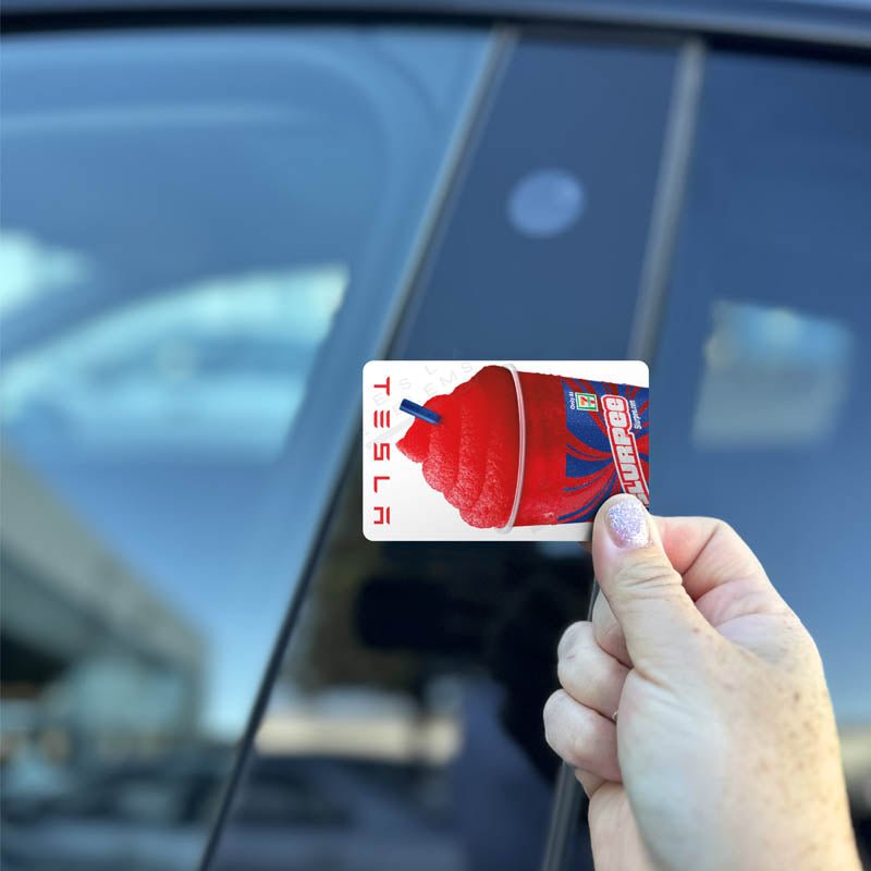 Slurpee Tesla Keycard Decal