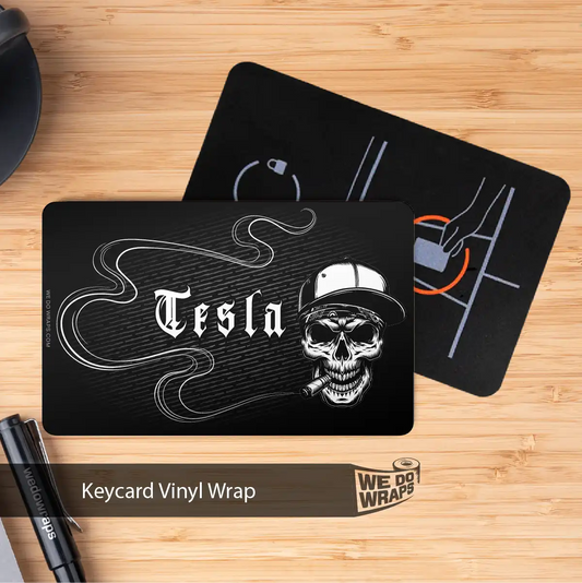 Smoking Skull Art NFC Keycard Decal