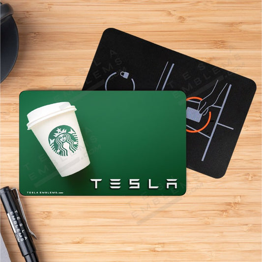 Starbucks Tesla Keycard Decal
