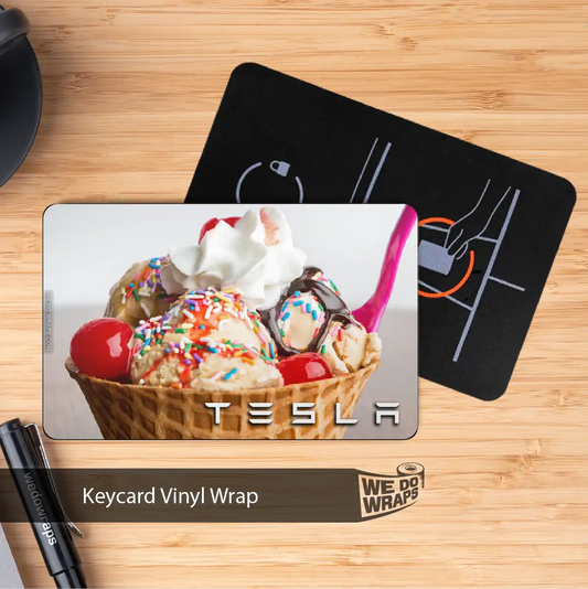 Sundae Tesla Keycard Decal