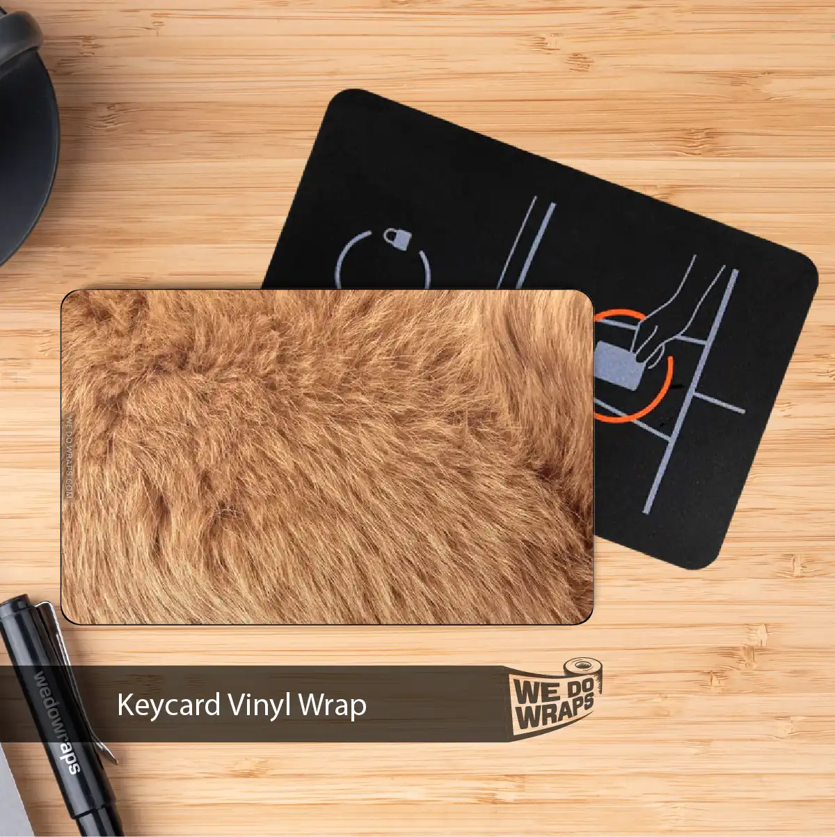 Teddy Bear Fur Tesla Keycard Decal