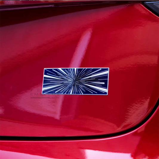 Insane Performance Mode Badge (Blue) - Metal Emblem Tesla 3/Y/S/X Cybertruck "Highland" "Juniper"